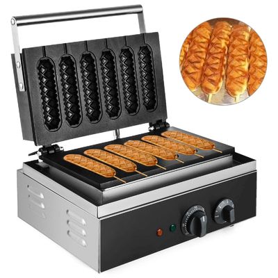 Nonstick 5 Roll 6 Roll Commercial Waffle Maker Machine Electric