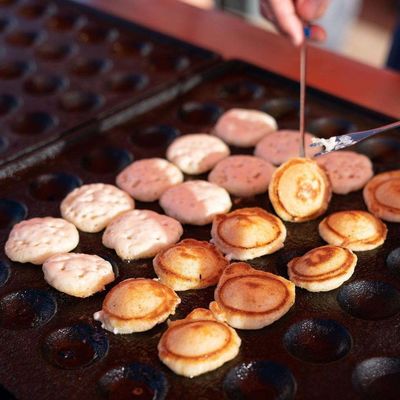 1800w Mini Dutch Poffertjes Pancakes Maker Machine For 50 Round Shape