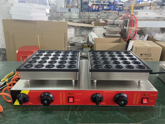 1800w Mini Dutch Poffertjes Pancakes Maker Machine For 50 Round Shape
