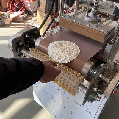 Fully Automatic Flour Tortilla Making Machine Electricity Heated For Restaurant
