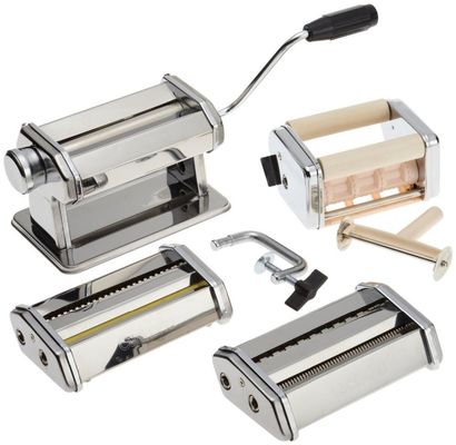 4 In 1 Manual Pasta Maker Machine Including Spaghetti Fetuccini Angel Hair Ravioli