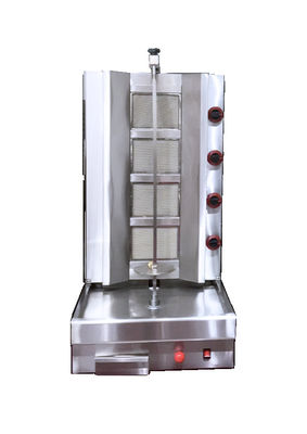 4 Burner Gas Shawama Machine Stainless Steel Material Quick Curing Baking