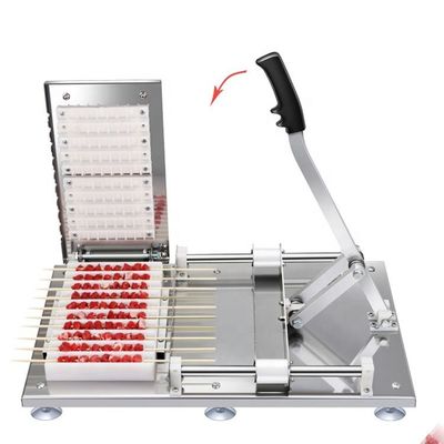 Metal Bbq Kabob Skewer Machine Make Grilling Easier High Rigidity