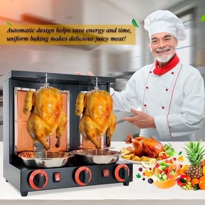 Chicken Grill Auto Rotating Gas Doner Kebab Machine Meat Product Making