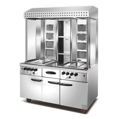 Commercial Gas / Electric 550L Shawarma Kebab Machine Freestanding High Performance