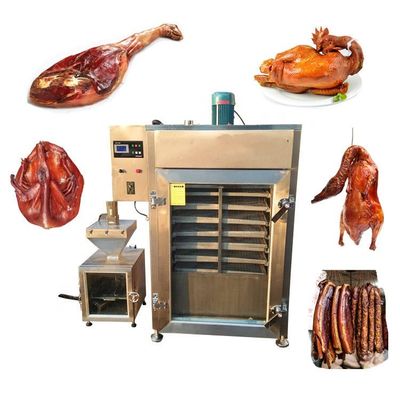 Multifunctional 100kg Commercial Fish Smoking Machine Stainless Steel