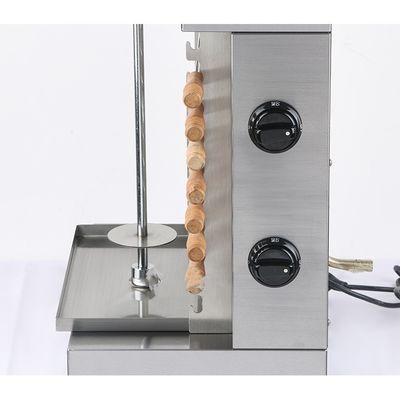 Stainless Steel Rotary Barbecue Stoves With 2 Burners And Inclined Stoves