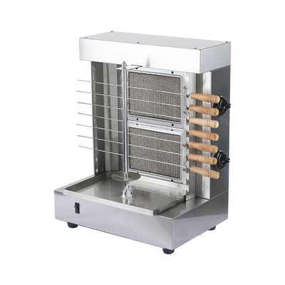 Stainless Steel Rotary Barbecue Stoves With 2 Burners And Inclined Stoves