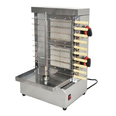 Commercial Natural Gas 4000w Bbq Skewer Machine 2 Burner
