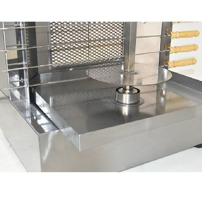 Commercial Natural Gas 4000w Bbq Skewer Machine 2 Burner