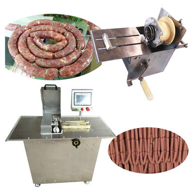 Silver Stainless Steel Sausage Making Machine Fully Automatic Connection And Filling