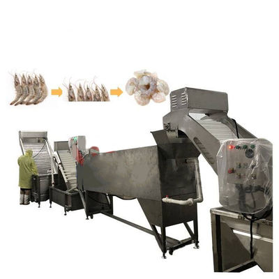Peeling And Grading Shrimp Processing Machine Drum Type Shrimp Head Remover