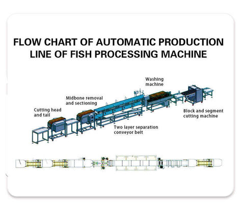 Fully Automatic Frozen Fish Cutting Machine Fish Fillet Bone Removal Cleaning Band Saw