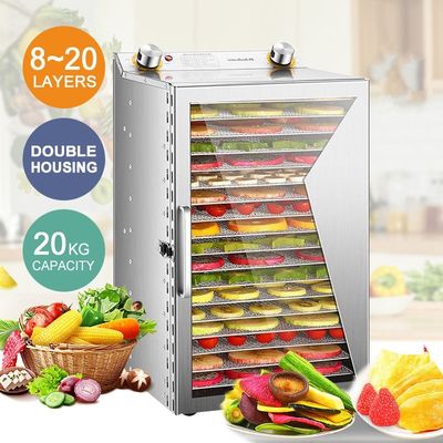 Hot Stainless Steel 8-20 Layer Electric Food Dehydrator For Fruit And Vegetable