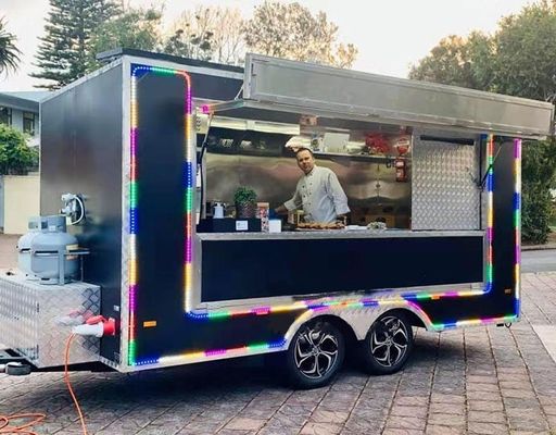 Towable Mobile Food Trailer Fully Equipped Food Vending Truck