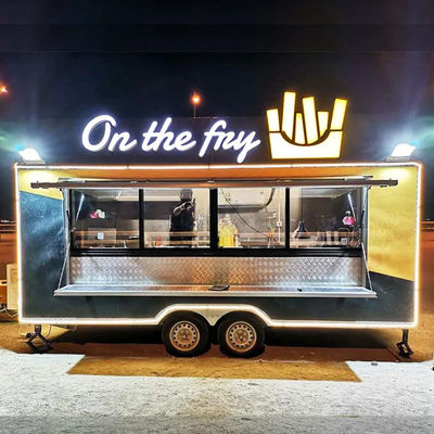 Towable Mobile Food Trailer Fully Equipped Food Vending Truck