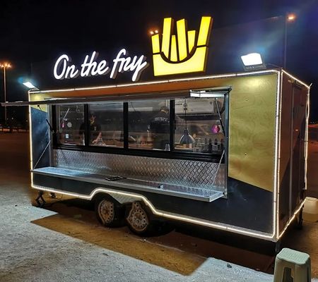 Towable Mobile Food Trailer Fully Equipped Food Vending Truck