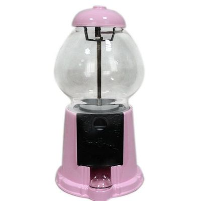 2kg Capacity Glass Bubble Gum Machine Aluminum Alloy