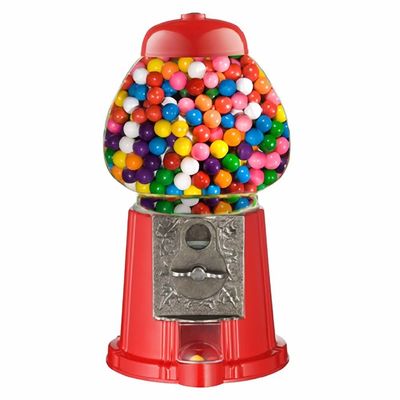 2kg Capacity Glass Bubble Gum Machine Aluminum Alloy