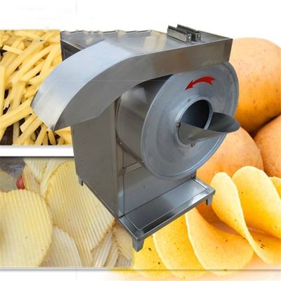 Turnip Green Onion Cutting Automatic Food Processing Machine Potato Chips Slicing
