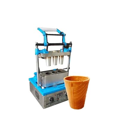 2.4 KW Form Cups Edible Biscuit Tea Coffee Cup Manufacturing Machine Easy To Operate