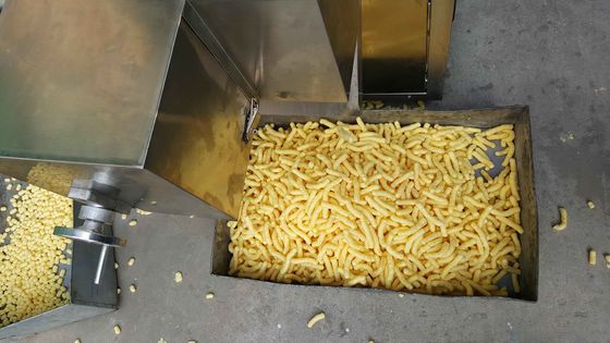 Popular mold custom corn chips puffed rings pop snack extruder machine