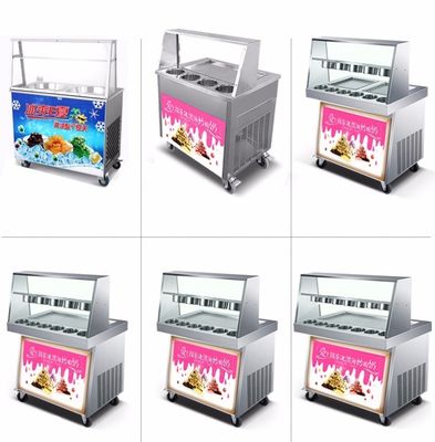 Table top Mini Fried Ice Cream Machine Professionals Maker