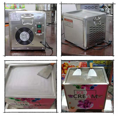 Table top Mini Fried Ice Cream Machine Professionals Maker