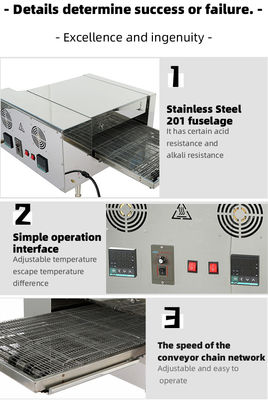Germany Deutstandard Automatic Conveyor Belt Pizza Oven Commercial Digital Display Electric Horno Pizza For Pizzerias