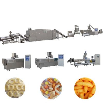 Hot Sale Puffed Food Extruder Inflating Corn Snack Making Machine 3 Phase