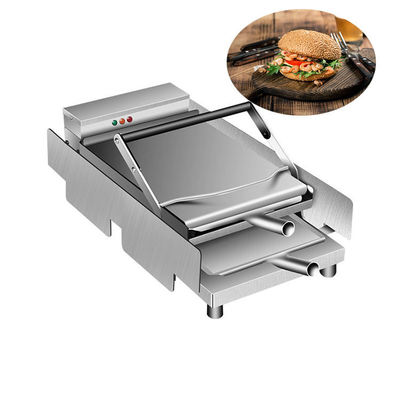 Commercial Full Automatic Burger Bun Toaster Machine For Snack Shops