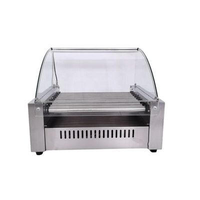 Electric Stainless Steel Snack Equipment Sausage Hot Dog 9 Roller Grill Machine