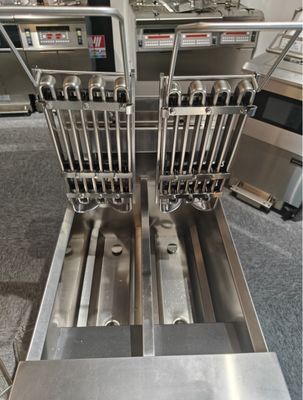 Electric chicken fryer machine commercial Fast Food Pressure Potato Chips Snacks Double Tank