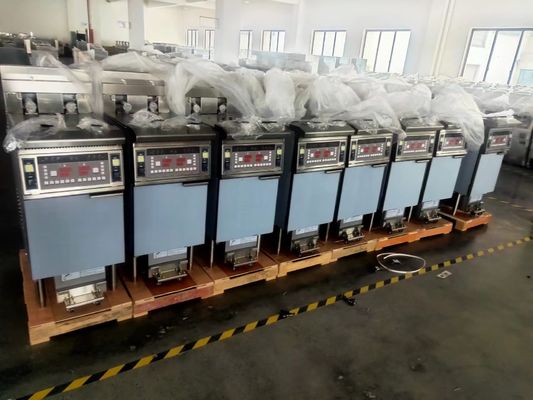 Electric chicken fryer machine commercial Fast Food Pressure Potato Chips Snacks Double Tank