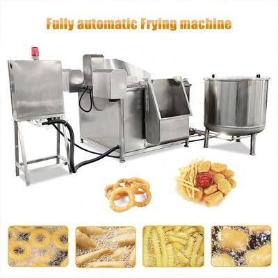 Industrial Automatic Electric Gas Potato Chips French Fries Make Oil Filter Deep Fryer Chips Frying Machine
