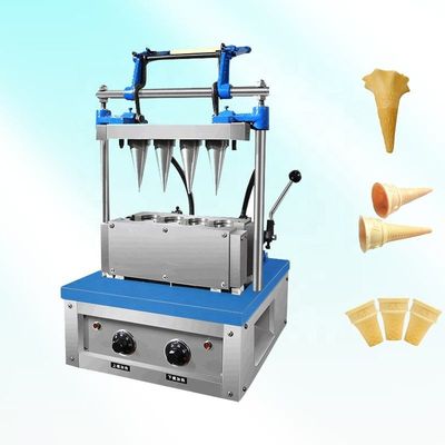 Industrial Electric Ice Cream Cone Maker Automatic Waffle Cup And Cone Filling Making Machine With Ice Cream Cone Machine