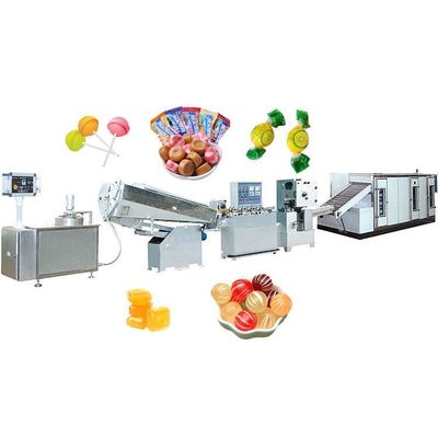 Stainless Steel Fully Automatic Hard Candy Making Machine / Equipment Servo Motor