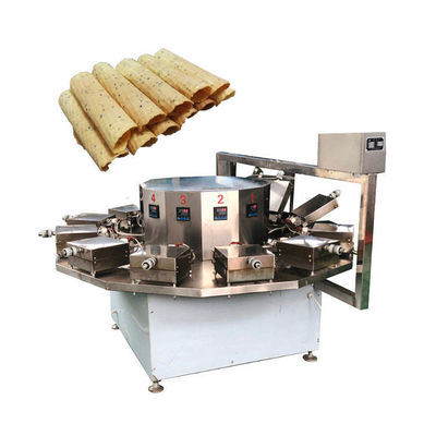 Full Automatic Making Ice Cream Waffle Cone Maker Small Roll Machine 15kw