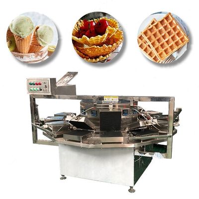 Full Automatic Making Ice Cream Waffle Cone Maker Small Roll Machine 15kw