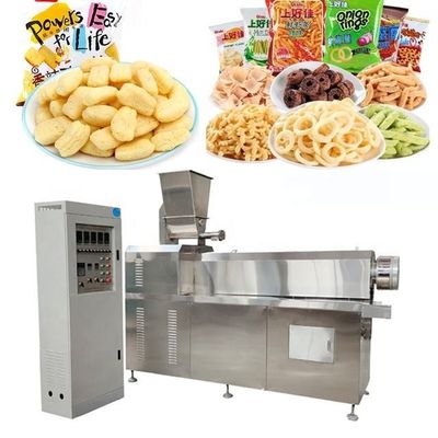 High Productivity Snack Food Machinery With PLC Control System And Stainless Steel Material