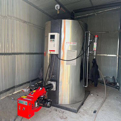 Vertical Gas And Oil Boiler For Industrial Usage In Cement Block Manufacturing