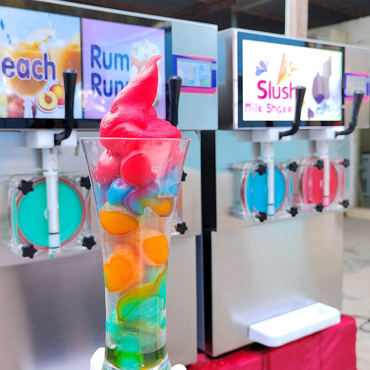 Slushy Led Sign 2 Flavors New Slush Machine margarita slushy machine With LED Light